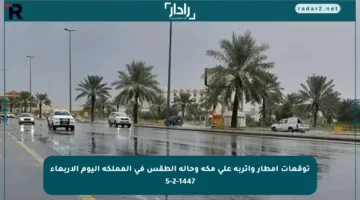 توقعات أمطار وأتربة على مكة وحالة الطقس في المملكة اليوم الأربعاء 5-2-1447